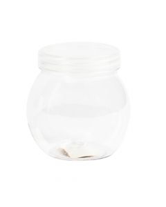Frasco liso con tapa 7x7cm transparente