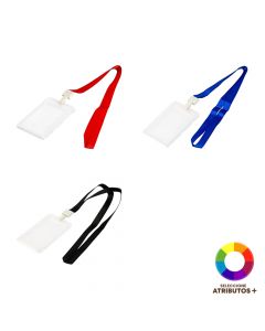 Porta identificación transparente