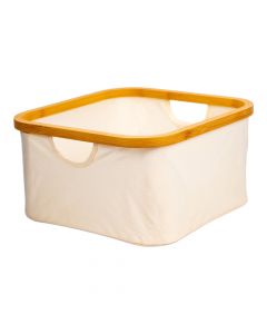 Canasta plegable tela y madera