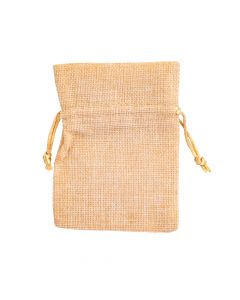 Bolsa yute lisa 10x13cm 5pzas beige