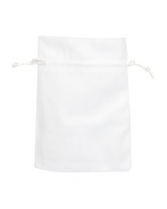 Bolsa tela afelpada 5und blanco