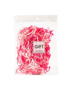 Relleno borucha papel con textura rosado fucsia y blanco