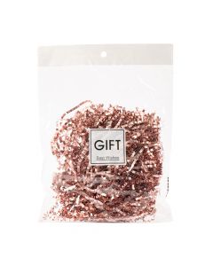 Relleno borucha papel con textura oro rosa