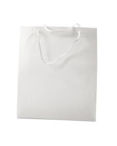 Bolsa plástica lisa 27x23x8cm blanco