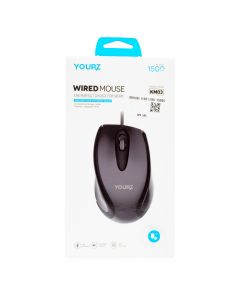 Mouse USB liso 1500mm negro