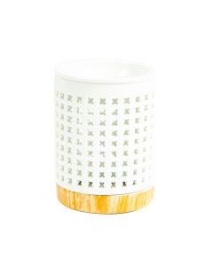 Quemador porcelana con relieve x detalle base 12x9cm