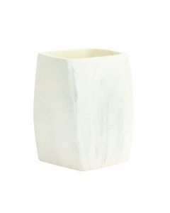 Porta cepillo dientes marmoleado 10x7.5x7cm