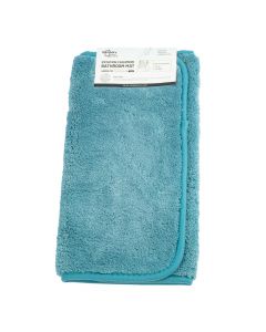 Alfombra para baño afelpado liso 40x60cm turquesa