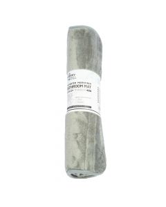 Alfombra baño afelpada lisa 45x75cm gris