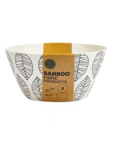 Bowl plástico estampado hojas 14.5x7cm 