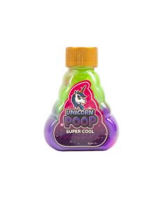 Slime plástico unicorn poop escarchado 10x3cm multicolor +5a