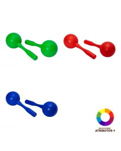 Maracas plásticas 2 unidades
