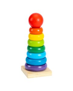 Cono madera apilable multicolor