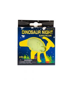 Figura plástica fluorescente dinosaurio 21-24pzas +6a surtido