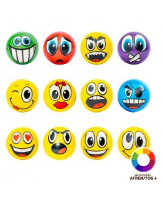 Bola antiestrés con emojis