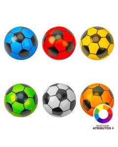 Bola fútbol bicolor compacta