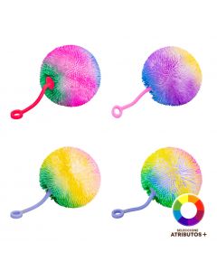 Bola squishy luz multicolor