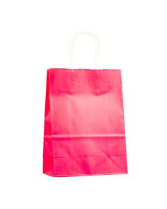 Bolsa papel para regalo lisa 16x22cm fucsia