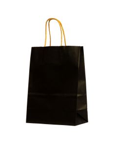 Bolsa papel lisa negro