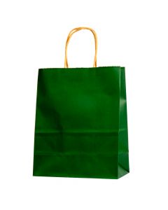 Bolsa papel lisa verde oscuro