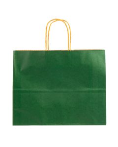Bolsa kraft lisa 31x25x11cm verde oscuro
