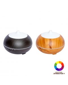 Difusor con luz LED madera