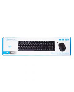Teclado mouse inalámbrico 10m negro