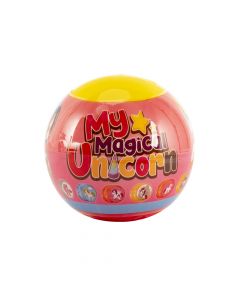 Huevo sorpresa plástico con yo-yo estampado my magic unicorn 6cm +3a surtido