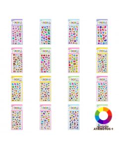Stickers adhesivos con relieve