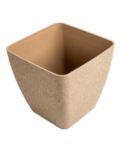 Maceta cuadrada estampada