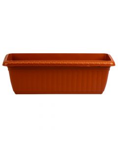 Maceta rectangular con relieve rayas 