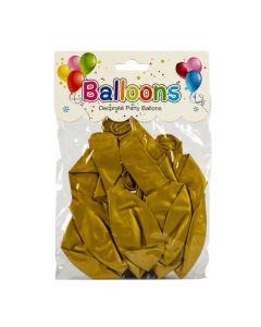Globo látex 10pzas dorado