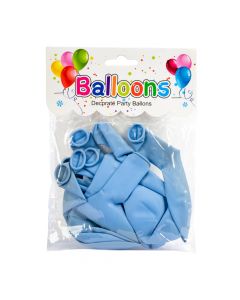Globo latex 10pzas celeste