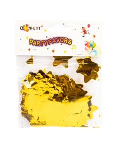 Confetti figura estrella dorado brillante