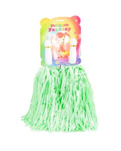 Pompom liso brillante 33-35cm verde
