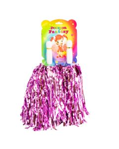 Pompom liso brillante 33-35cm rosado
