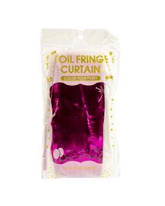 Cortina curling plastica lisa mate 200x100cm fucsia