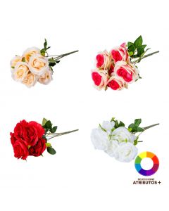 Ramo rosas artificial surtido