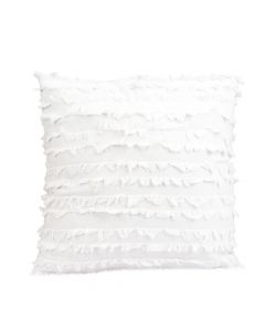 Cojin texturizado blanco 43x43cm