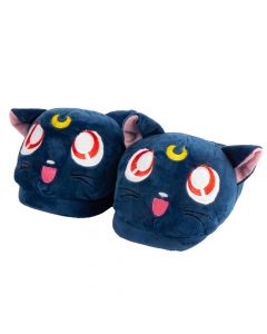 Pantufla afelpada figura luna sailor moon 36-37 azul