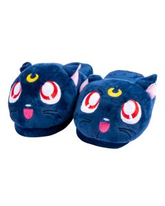 Pantufla afelpada para dama luna sailor moon 38-39 azul