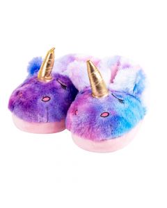 Pantufla para niña unicornio afelpada 32-33 m multicolor