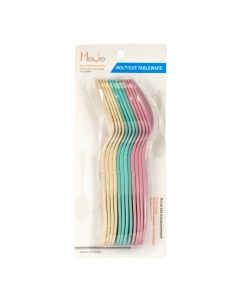 Cuchara plástico estampado 12und 18cm