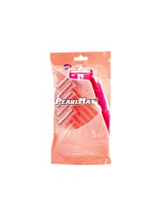 Rasuradora lisa doble hoja 5und rosado