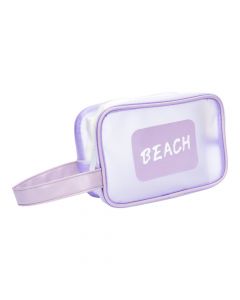 Cosmetiquera estampado playa