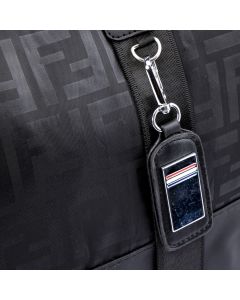 Bolso deportivo estampado negro