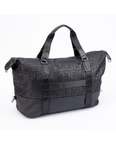 Bolso deportivo estampado negro