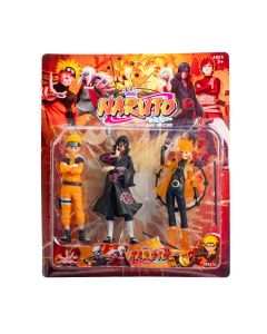 Figura coleccionable Naruto 3pzas +3a