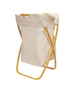 Cesta plegable tela y bambú