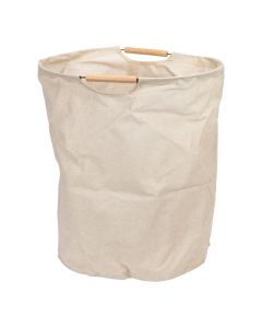 Canasta tela para ropa beige